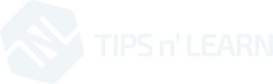 TIPS n&#8217; LEARN - Logo Blanc