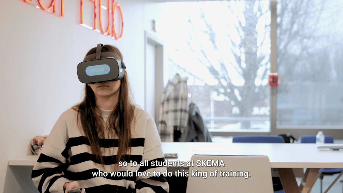 Skema Business School // Job interview simulation &#8211; Preparing students for salary negotiations in VR